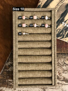 The Chesapeake Rings in Pink Conch-Rings-Calli Co., Turquoise and Silver Jewelry, Native American Handmade, Zuni Tribe, Navajo Tribe, Brock Texas