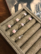 The Chesapeake Rings in Pink Conch-Rings-Calli Co., Turquoise and Silver Jewelry, Native American Handmade, Zuni Tribe, Navajo Tribe, Brock Texas