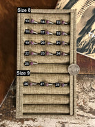 The Chesapeake Rings in Purple Mohave-Rings-Calli Co., Turquoise and Silver Jewelry, Native American Handmade, Zuni Tribe, Navajo Tribe, Brock Texas