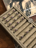 The Chesapeake Rings in Purple Mohave-Rings-Calli Co., Turquoise and Silver Jewelry, Native American Handmade, Zuni Tribe, Navajo Tribe, Brock Texas