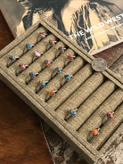 The Chesapeake Rings in Dahlia-Rings-Calli Co., Turquoise and Silver Jewelry, Native American Handmade, Zuni Tribe, Navajo Tribe, Brock Texas