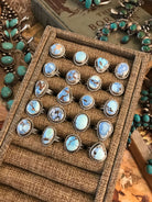 The Yukon Rings in Golden Hills-Rings-Calli Co., Turquoise and Silver Jewelry, Native American Handmade, Zuni Tribe, Navajo Tribe, Brock Texas