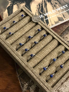 The Chesapeake Rings in Lapis-Rings-Calli Co., Turquoise and Silver Jewelry, Native American Handmade, Zuni Tribe, Navajo Tribe, Brock Texas