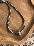 The Sandusky Dime Necklace-Necklaces-Calli Co., Turquoise and Silver Jewelry, Native American Handmade, Zuni Tribe, Navajo Tribe, Brock Texas