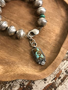 The Osage Dime Bracelet, 2 XX-Bracelets & Cuffs-Calli Co., Turquoise and Silver Jewelry, Native American Handmade, Zuni Tribe, Navajo Tribe, Brock Texas