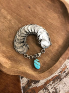 The Delaney Coin Link Bracelets-Bracelets & Cuffs-Calli Co., Turquoise and Silver Jewelry, Native American Handmade, Zuni Tribe, Navajo Tribe, Brock Texas