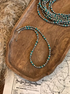 The Stillwater Necklace in Turquoise-Necklaces-Calli Co., Turquoise and Silver Jewelry, Native American Handmade, Zuni Tribe, Navajo Tribe, Brock Texas