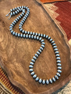 The Anza Necklace, 30"-Necklaces-Calli Co., Turquoise and Silver Jewelry, Native American Handmade, Zuni Tribe, Navajo Tribe, Brock Texas