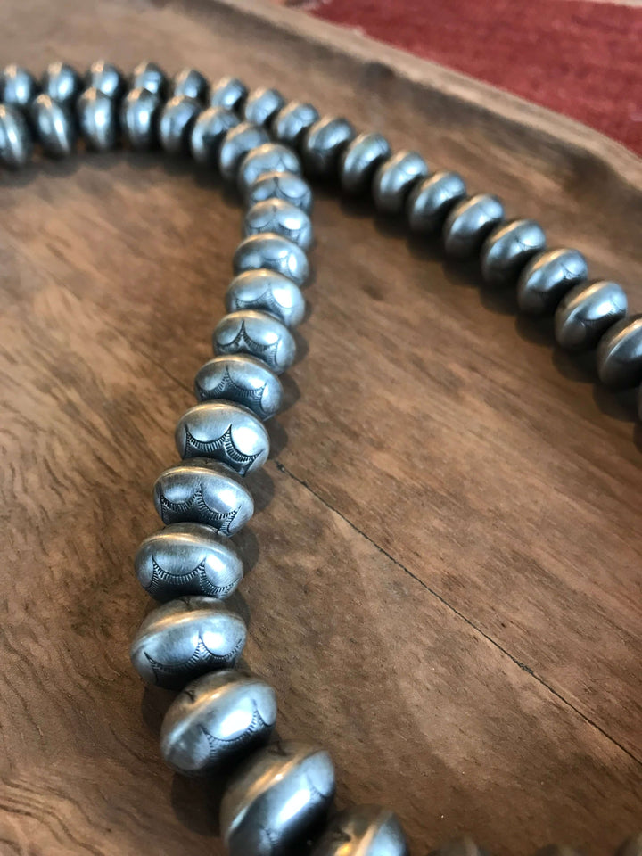 The Kollin Necklace, 24"-Necklaces-Calli Co., Turquoise and Silver Jewelry, Native American Handmade, Zuni Tribe, Navajo Tribe, Brock Texas