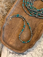 The Telluride Necklace in Turquoise-Necklaces-Calli Co., Turquoise and Silver Jewelry, Native American Handmade, Zuni Tribe, Navajo Tribe, Brock Texas