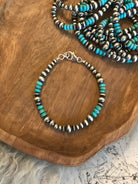 The Telluride Bracelet in Turquoise-Bracelets & Cuffs-Calli Co., Turquoise and Silver Jewelry, Native American Handmade, Zuni Tribe, Navajo Tribe, Brock Texas