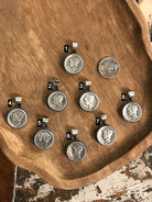 The Arlo Mercury Dime Pendants XX-Pendants-Calli Co., Turquoise and Silver Jewelry, Native American Handmade, Zuni Tribe, Navajo Tribe, Brock Texas