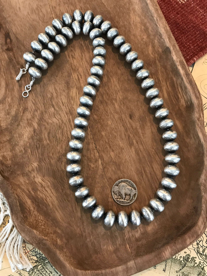 The Southland Necklace, 24"-Necklaces-Calli Co., Turquoise and Silver Jewelry, Native American Handmade, Zuni Tribe, Navajo Tribe, Brock Texas