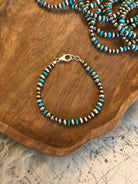 The Stillwater Bracelet in Turquoise-Bracelets & Cuffs-Calli Co., Turquoise and Silver Jewelry, Native American Handmade, Zuni Tribe, Navajo Tribe, Brock Texas