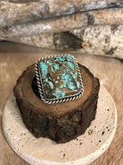 The Boca Ciega Adjustable Turquoise Ring, 6-Rings-Calli Co., Turquoise and Silver Jewelry, Native American Handmade, Zuni Tribe, Navajo Tribe, Brock Texas