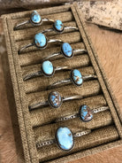 The Chaney Cuffs-Bracelets & Cuffs-Calli Co., Turquoise and Silver Jewelry, Native American Handmade, Zuni Tribe, Navajo Tribe, Brock Texas