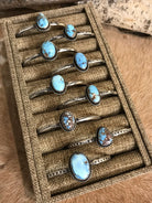 The Chaney Cuffs-Bracelets & Cuffs-Calli Co., Turquoise and Silver Jewelry, Native American Handmade, Zuni Tribe, Navajo Tribe, Brock Texas