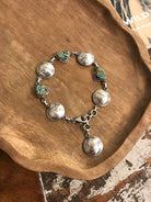The Dome Dime Link Bracelet, 3-Bracelets & Cuffs-Calli Co., Turquoise and Silver Jewelry, Native American Handmade, Zuni Tribe, Navajo Tribe, Brock Texas