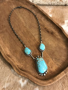 The Bristow Statement Necklace, 3-Necklaces-Calli Co., Turquoise and Silver Jewelry, Native American Handmade, Zuni Tribe, Navajo Tribe, Brock Texas