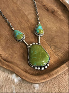 The Bristow Statement Necklace, 4-Necklaces-Calli Co., Turquoise and Silver Jewelry, Native American Handmade, Zuni Tribe, Navajo Tribe, Brock Texas