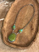 The Bristow Statement Necklace, 4-Necklaces-Calli Co., Turquoise and Silver Jewelry, Native American Handmade, Zuni Tribe, Navajo Tribe, Brock Texas