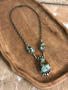 The Bristow Statement Necklace, 7-Necklaces-Calli Co., Turquoise and Silver Jewelry, Native American Handmade, Zuni Tribe, Navajo Tribe, Brock Texas