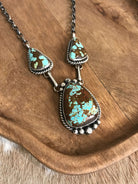 The Bristow Statement Necklace, 7-Necklaces-Calli Co., Turquoise and Silver Jewelry, Native American Handmade, Zuni Tribe, Navajo Tribe, Brock Texas