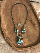 The Bristow Statement Necklace, 7-Necklaces-Calli Co., Turquoise and Silver Jewelry, Native American Handmade, Zuni Tribe, Navajo Tribe, Brock Texas