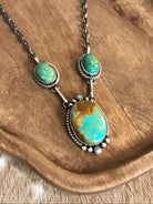 The Bristow Statement Necklace, 8-Necklaces-Calli Co., Turquoise and Silver Jewelry, Native American Handmade, Zuni Tribe, Navajo Tribe, Brock Texas