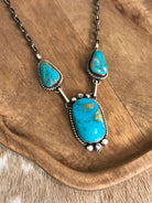The Bristow Statement Necklace, 15-Necklaces-Calli Co., Turquoise and Silver Jewelry, Native American Handmade, Zuni Tribe, Navajo Tribe, Brock Texas