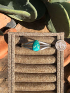 The Conroe Turquoise Cuff-Bracelets & Cuffs-Calli Co., Turquoise and Silver Jewelry, Native American Handmade, Zuni Tribe, Navajo Tribe, Brock Texas