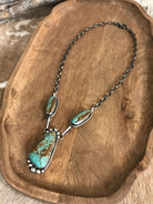 The Bristow Statement Necklace, 18-Necklaces-Calli Co., Turquoise and Silver Jewelry, Native American Handmade, Zuni Tribe, Navajo Tribe, Brock Texas