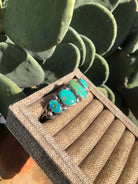 The 5 Stone Turquoise Cuff, 3-Bracelets & Cuffs-Calli Co., Turquoise and Silver Jewelry, Native American Handmade, Zuni Tribe, Navajo Tribe, Brock Texas