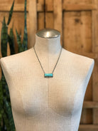 The Big Chief Turquoise Bar Necklaces-Necklaces-Calli Co., Turquoise and Silver Jewelry, Native American Handmade, Zuni Tribe, Navajo Tribe, Brock Texas