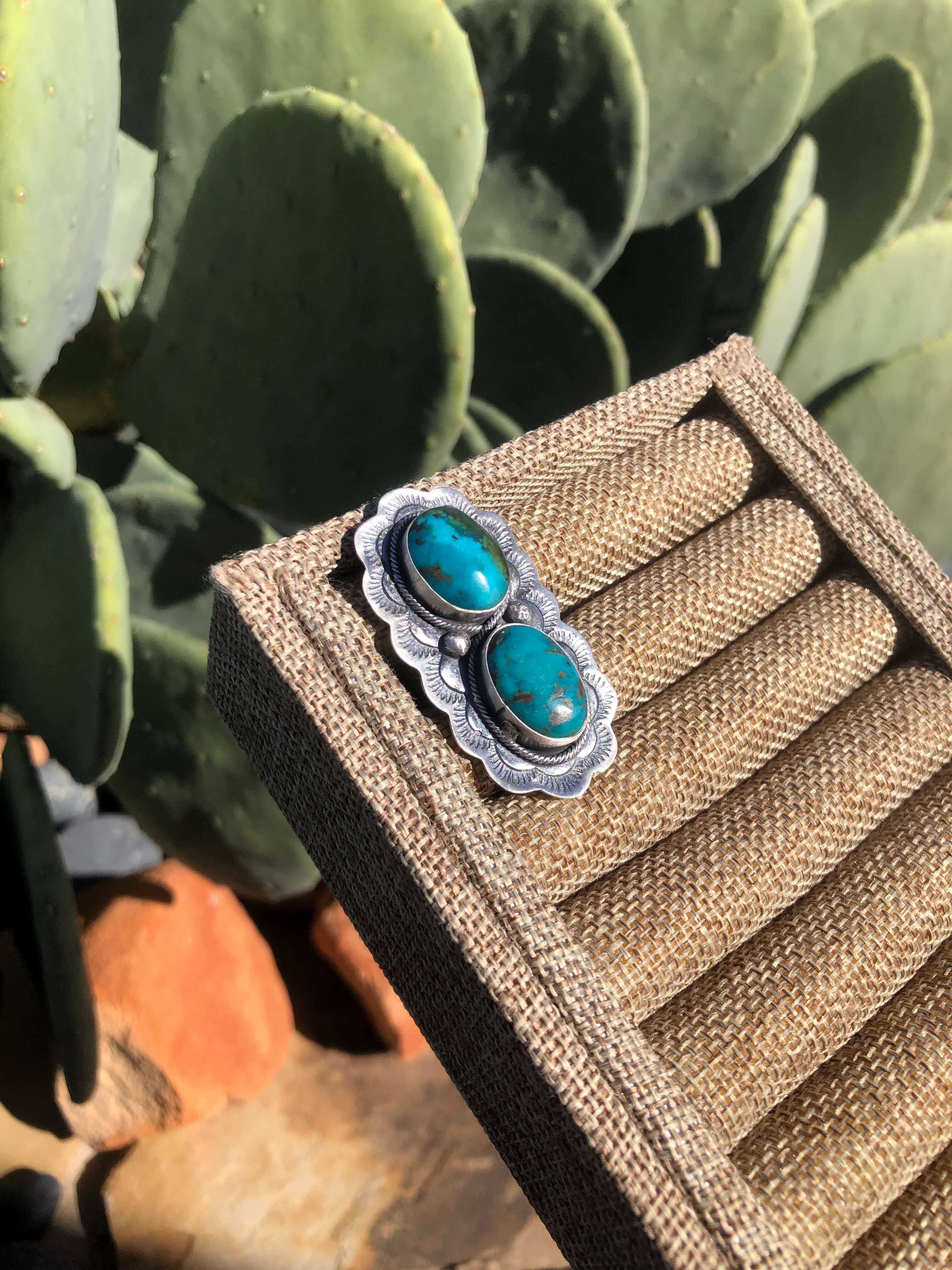 The Lexington Ring 3, Adjustable-Rings-Calli Co., Turquoise and Silver Jewelry, Native American Handmade, Zuni Tribe, Navajo Tribe, Brock Texas