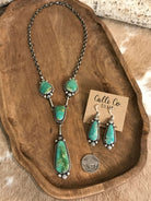 The Copeland Lariat Necklace Set, 23-Necklaces-Calli Co., Turquoise and Silver Jewelry, Native American Handmade, Zuni Tribe, Navajo Tribe, Brock Texas