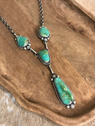 The Copeland Lariat Necklace Set, 23-Necklaces-Calli Co., Turquoise and Silver Jewelry, Native American Handmade, Zuni Tribe, Navajo Tribe, Brock Texas