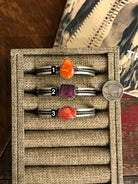 The Poppy Spiny Cuffs-Bracelets & Cuffs-Calli Co., Turquoise and Silver Jewelry, Native American Handmade, Zuni Tribe, Navajo Tribe, Brock Texas