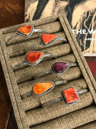 The Daytona Spiny Cuffs-Bracelets & Cuffs-Calli Co., Turquoise and Silver Jewelry, Native American Handmade, Zuni Tribe, Navajo Tribe, Brock Texas