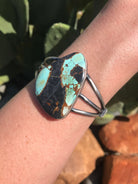 The Glorieta Cuff-Bracelets & Cuffs-Calli Co., Turquoise and Silver Jewelry, Native American Handmade, Zuni Tribe, Navajo Tribe, Brock Texas