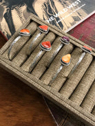 The Daytona Spiny Cuffs-Bracelets & Cuffs-Calli Co., Turquoise and Silver Jewelry, Native American Handmade, Zuni Tribe, Navajo Tribe, Brock Texas