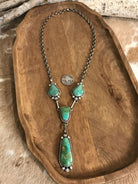 The Copeland Lariat Necklace Set, 26-Necklaces-Calli Co., Turquoise and Silver Jewelry, Native American Handmade, Zuni Tribe, Navajo Tribe, Brock Texas
