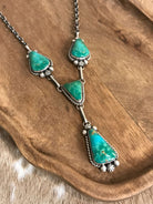 The Copeland Lariat Necklace Set, 27-Necklaces-Calli Co., Turquoise and Silver Jewelry, Native American Handmade, Zuni Tribe, Navajo Tribe, Brock Texas