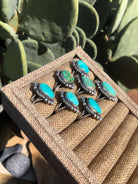 The Oshea Rings-Rings-Calli Co., Turquoise and Silver Jewelry, Native American Handmade, Zuni Tribe, Navajo Tribe, Brock Texas