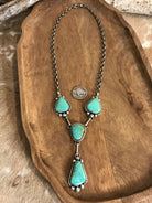 The Copeland Lariat Necklace Set, 29-Necklaces-Calli Co., Turquoise and Silver Jewelry, Native American Handmade, Zuni Tribe, Navajo Tribe, Brock Texas