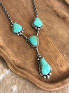 The Copeland Lariat Necklace Set, 29-Necklaces-Calli Co., Turquoise and Silver Jewelry, Native American Handmade, Zuni Tribe, Navajo Tribe, Brock Texas