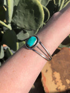 The Wynne Turquoise Cuff, 2-Bracelets & Cuffs-Calli Co., Turquoise and Silver Jewelry, Native American Handmade, Zuni Tribe, Navajo Tribe, Brock Texas