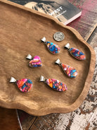 The Bellamy Dahlia Pendants-Pendants-Calli Co., Turquoise and Silver Jewelry, Native American Handmade, Zuni Tribe, Navajo Tribe, Brock Texas
