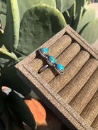 The 3 Stone Adjustable Ring, 2-Rings-Calli Co., Turquoise and Silver Jewelry, Native American Handmade, Zuni Tribe, Navajo Tribe, Brock Texas