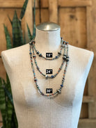 The Atlas Navajo Pearl Necklace-Necklaces-Calli Co., Turquoise and Silver Jewelry, Native American Handmade, Zuni Tribe, Navajo Tribe, Brock Texas